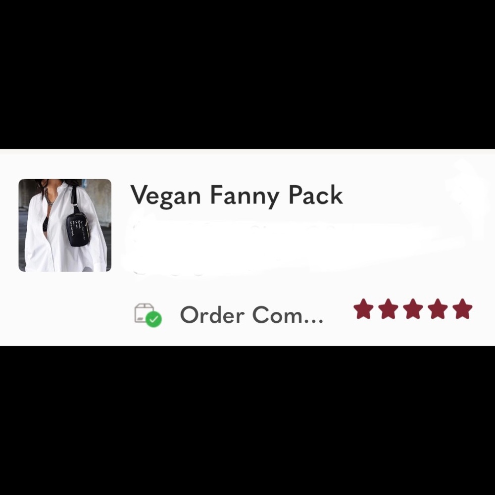Fashion Vegan Fanny Pack - Picture 3 of 3